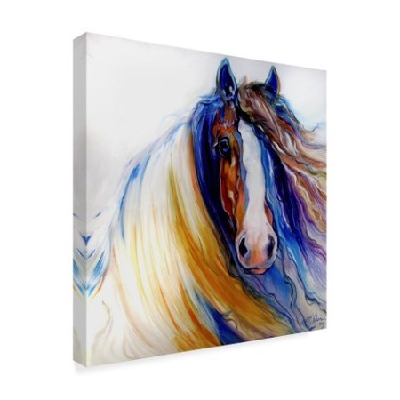 Trademark Fine Art Marcia Baldwin 'Gypsy Vanner Rouge' Canvas Art, 14x14 ALI34625-C1414GG